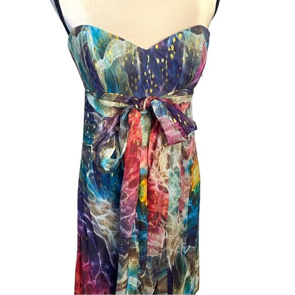 Nicole Miller Silk Strapless Gown Size 4 NWT Retails $650 - Picture 3 of 8